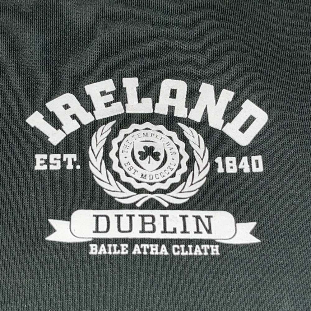 Ireland Dublin Baile Atha Cliath green Crewneck sweatshirt small The Temple Bar
